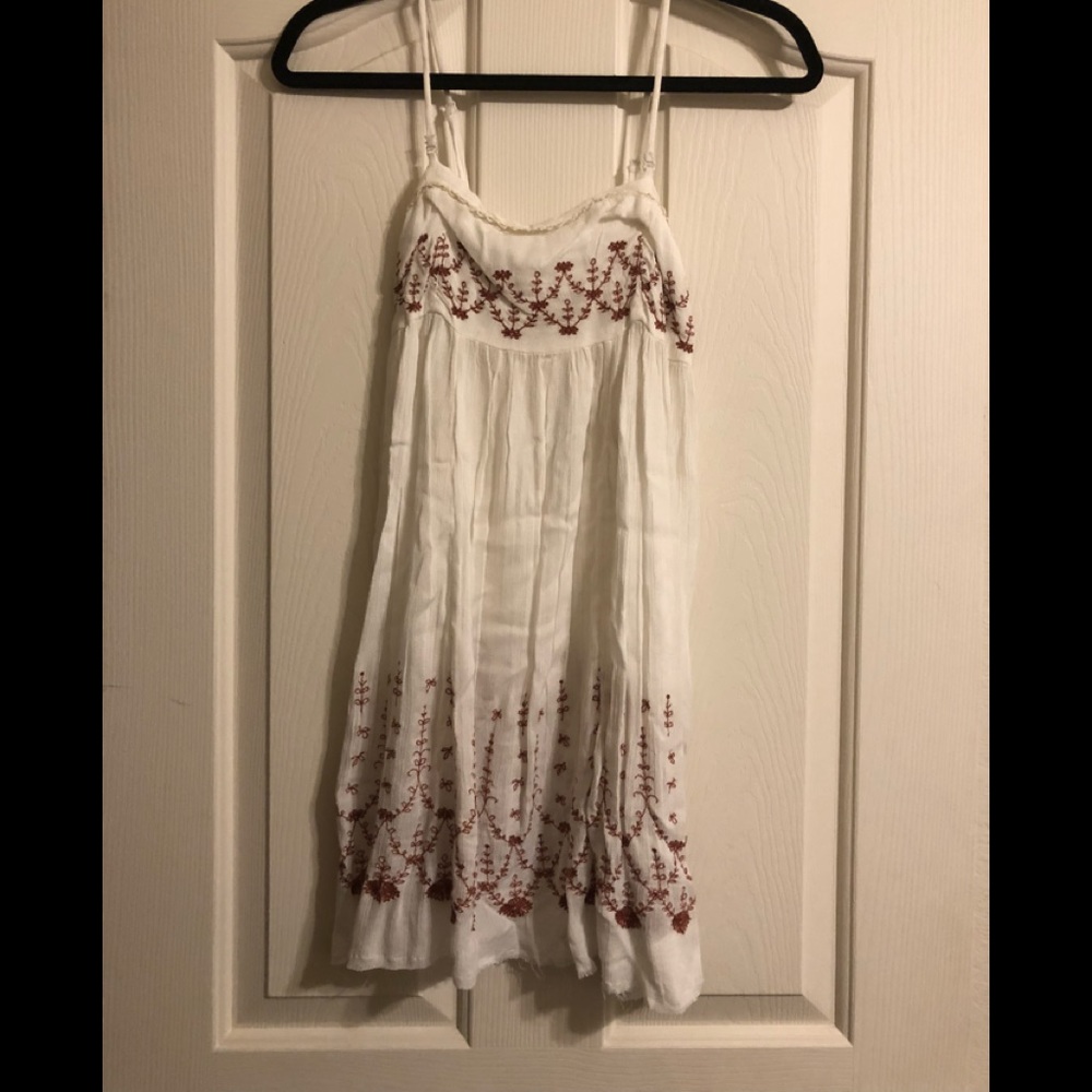 Free People White Embroidered Slip Dress BNWT